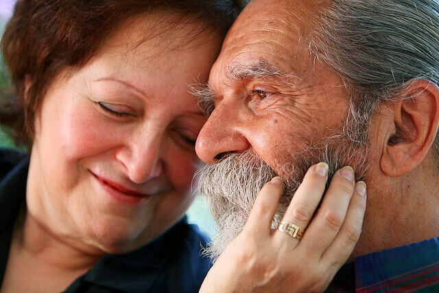 Mom and Pop in love at the Travel Agency in Dublin. Ireland.